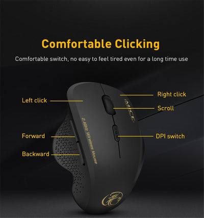 Ergonomic Wireless Bluetooth Computer Mouse