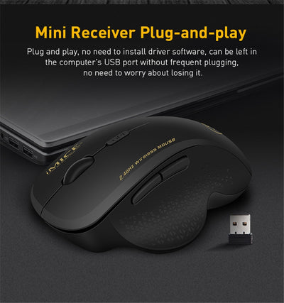 Ergonomic Wireless Bluetooth Computer Mouse