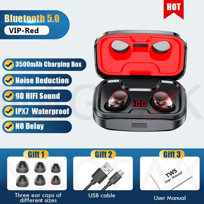 Wireless Bluetooth Earbuds With Charging Box