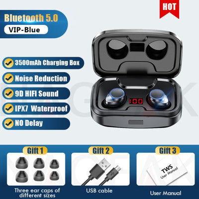 Wireless Bluetooth Earbuds With Charging Box